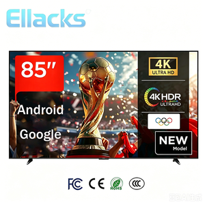 โทรทัศน์สมาร์ททีวี <span class=keywords><strong>Android</strong></span> 15 QLED ขนาด 85 นิ้ว พร้อมฟังก์ชันบันทึกภาพ ตั้งเวลาปิดเครื่อง รองรับเบราว์เซอร์ในตัว เหมาะสำหรับโรงแรมและบ้าน - Product Image 1
