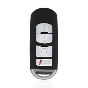 4 botones inteligente de entrada sin llave de control remoto Fob llave de coche para 2009-2013 Mazda 6 FCC ID:KR55WK49383