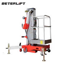 Plateforme hydraulique en aluminium de la série haut de gamme AWP-H, capacité de levage personnelle de 120 kg à 150 kg