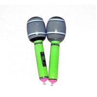Microphone gonflable publicitaire personnalisé pour enfants, en PVC, certifié sécurité, en stock