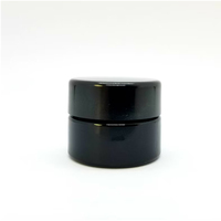 Bocaux en verre UV violet foncé de 5 ml avec couvercle à vis pour concentrés et huiles