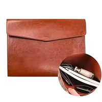 Carpeta Organizadora de Cuero PU Modelo VD-651 de la Marca V-ding con Bolsillos para Proyectos, Portadocumentos Tamaño A4/Carta