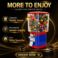 Distributeur automatique de bonbons et de jouets en capsules avec boîtier en acrylique, fournisseur direct d'usine, distributeur automatique de jouets, distributeur automatique de capsules de jouets