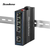 Scodeno IP40 Din-rail 10/100 Mbps RJ45 5 Ports Industrial Ethernet 스위치