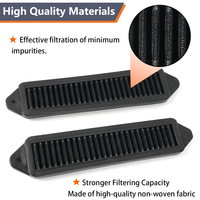 2PCS Filtres de capot de filtre à air d'habitacle pour BMW E Chassis E82 E88 E90 E91 E92 E93 X1 335i 135i 328i