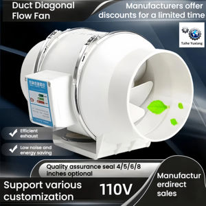 3 "/4"/5 "/6"/8 "/10"/12 "ABS banyo havalandırma kanalı güçlendirici boru ticari mutfak çıkarıcı egzoz fanı 10 inç - Product Image 3