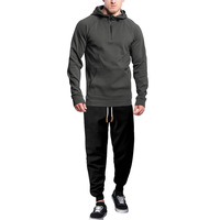Ensemble de survêtement décontracté OED OMD pour l'hiver, style streetwear, en molleton personnalisé avec fermeture éclair et capuche, confortable pour le jogging quotidien