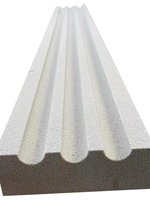 Líneas Decorativas para Pared Exterior de Estilo Chino Nuevo con Patrón Circular Tallado en las Esquinas, Columna Romana, Cornisa, Línea de Ventana de Cintura, EPS