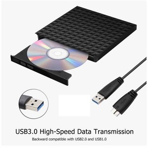 Graveur de DVD/<span class=keywords><strong>CD</strong></span> externe USB 3.0 avec 2 Mo de cache Type de plateau Portable pour ordinateur portable et de bureau - Product Image 2