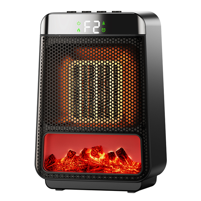 Wholesale Heating Fan Heater  Low Energy Space Heater Desktop Vertical Head Shaking Ceramic Plug in 800W/1500W Fan Heater