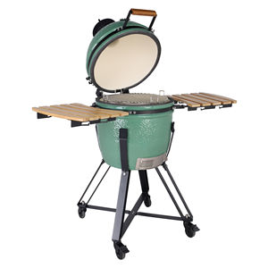 <span class=keywords><strong>SEB</strong></span> KAMADO/ Vente flash - Système de cuisson extérieur quatre-en-un de 18 pouces - Barbecue en céramique Kamado avec tables latérales pliables et support en acier - Product Image 3