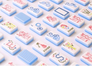 <span class=keywords><strong>Jeu</strong></span> de Mahjong de luxe à <span class=keywords><strong>3</strong></span> couches avec 160 tuiles, en acrylique bicolore, tuiles de Mahjong américaines, directement de l'usine - Product Image 3