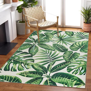 Alfombra Rectangular Dove Velvet Leaf de 5x7, Fibra de Poliéster, Diseño Novedoso, Alfombra para el Hogar - Product Image 1