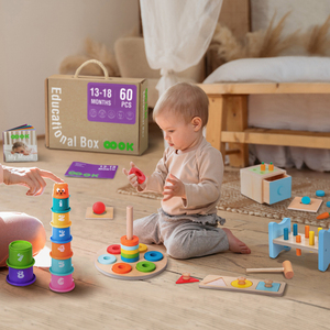 Juguetes Educativos de Madera Inspirados en Montessori, Caja de Apilamiento y Bloques de Construcción, para Educación Temprana, Dropshipping y Shopify - Product Image 5