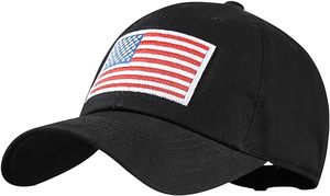 Chất lượng cao 100% cotton cấu hình thấp Cờ Mỹ Mũ bóng chày cho nam giới phụ nữ đồng bằng CHA hat - Product Image 3