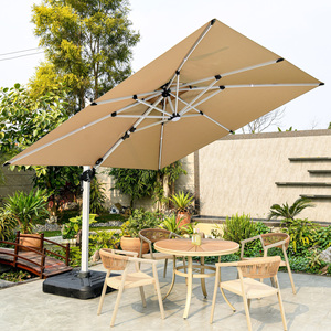 Sombrilla de Patio Cuadrada de Aluminio Impermeable 3*4, Estilo Romano, para Jardín, con Luz LED, en Oferta - Product Image 3