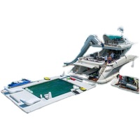 Plateforme de piscine gonflable portable de haute qualité en drop stitch pour les loisirs en mer et en lac