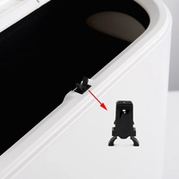 Loquet à Poussoir, Loquet Tactile, Loquet à Ressort pour Porte d'Armoire, Loquet en Plastique à Fermer par Poussoir, à Ouvrir par Poussoir pour Meubles de Cuisine