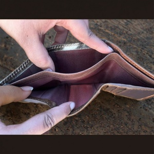 Boshiho Stylish <b>Small</b> Card Holder <b>Wallet</b> New Design Real Cowhide Fur Leather Clutch Multi-Use Western Hot Sale Credit Card - Product Image 6