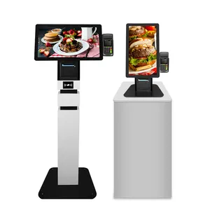 Payment Screen Kiosk Manufacturers Custom Price Restaurant Tablet Electricity Online Touch Screen Automatic Self Service Ordering Payment Kiosk