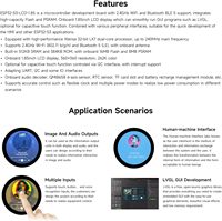 Carte de développement d'affichage rond Aismartlink WAVESHARE ESP32-S3 1.85 pouces 360*360, processeur double cœur LX7 32 bits