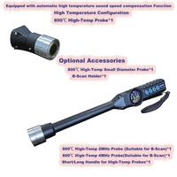 Medidor de Espesor Ultrasónico de Alta Precisión JZJX1 de 4MHz, 1-300mm, para Inspección de Tuberías, con Batería de Litio, Protección IP55