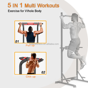 Hyland 2026 Home Gym: Attrezzatura per Allenamento di Forza con Altezza Regolabile, Power Tower con Dip Station e Barra per Trazioni - Product Image 3