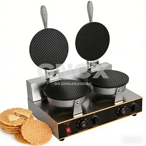 Machine à cornets de crème glacée électrique en promotion, revêtement antiadhésif, nettoyage facile pour les commerces et les food trucks - Product Image 1