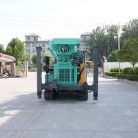 Foreuse de puits d'eau JUTOP à chenilles, alimentée au diesel, grande profondeur de forage 600m, avec pompe et moteur, et trépans de roche – Fabrication chinoise