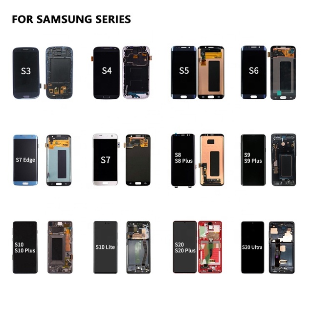 OLED Mobile Phone Screen Replacement Wholesale Original for Display Samsung Galaxy S7 S7 Edge S8 S9 S10