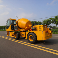 Nouveaux produits SECSUN 2.6m3 camion bétonnière diesel 4WD camion bétonnière à chargement automatique à vendre