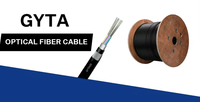 Cables de comunicación de tendido subterráneo Cable de fibra óptica monomodo para exteriores blindado antiroedores GYFTA53