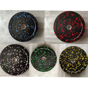 Hot Sale <strong>Weight</strong> Poly Powerlifting Camouflage Bumper <strong>Weight</strong> Plate 10kg NR+SBR Colourful <strong>Barbell</strong> for Gym Fitness - Product Image 6