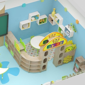 Ensemble de meubles <span class=keywords><strong>en</strong></span> <span class=keywords><strong>bois</strong></span> pour enfants de maternelle, design de salle de classe pour enfants, école maternelle, garderie, Inde - Product Image 5