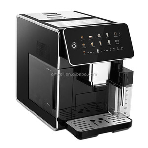 เครื่องชงกาแฟอัตโนมัติเต็มรูปแบบ ANWELL สำหรับสำนักงานและบ้าน รุ่นปุ่มกดสีดำ ชงกาแฟจากเมล็ดถึงแก้ว สำหรับใช้ในบ้านและสำนักงาน - Product Image 3