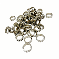 Bague pour oiseaux en acier inoxydable écologique, ouverte, pour perroquets, pigeons, poulets et canards - Marque YZ 15 mm x 4,5 mm, personnalisable