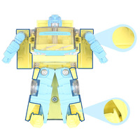 Jouet de bus scolaire transformable en robot, mini bus en alliage moulé sous pression, cadeau pour enfants et tout-petits