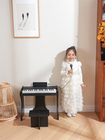 Niedliches Kleines Klavier Musikalisches Keyboard 37 Tasten Elektronische Orgel ABS-Kunststoff Pädagogisches Multifunktionales Spielzeug-Musikklavier für Kinder