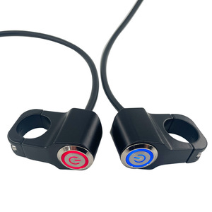 Motochi Motorcycle <b>Switch</b> 22mm Aluminum Alloy <b>Waterproof</b> With Led <b>Light</b> For Off Road Electric Bike Headlight Horn Power Cut Off - Product Image 2