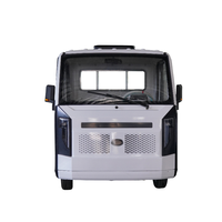 Mini pick-up électrique à cabine fermée, camion de fret électrique à 4 roues avec éclairage, équipé d'un coffre de chargement en acier, certifié CEE