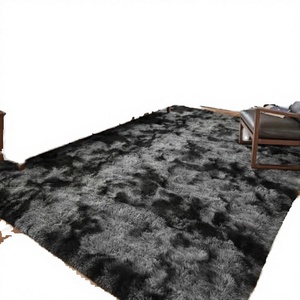 Alfombras Grandes de Pelo Largo de 6x9 pies, Teñidas, Ultra Suaves y Esponjosas, de Polipropileno de Pelo Alto, para Sala de Estar, Dormitorio, Habitación Infantil, Decoración de Interiores, Color Oscuro - Product Image 3