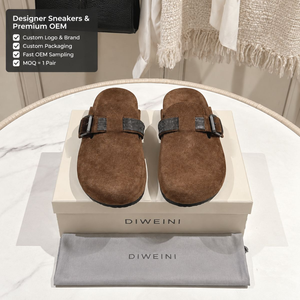 Luxury Designer <b>Suede</b> <b>Mules</b> Clogs Men Women High Quality Casual <b>Flat</b> Baskets Zapatillas Chaussures Tenis New - Product Image 1
