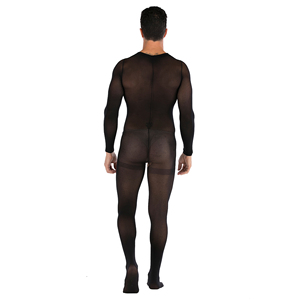 Sexy <strong>Man</strong> Unsex Long Sleeve Silk Body Stocking <strong>Bodystocking</strong> - Product Image 4