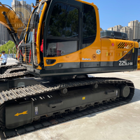 Excavatrice HYUNDAI d'occasion 225LC 215LC 220LC 305LC, engin de construction, pelle sur chenilles 22 tonnes, faible nombre d'heures de travail, pour exportation mondiale