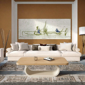 Mesa de Centro de Diseño Contemporáneo de Estilo Nórdico Crema, Moderna y de Lujo Ligero, Ovalada Francesa de Madera Maciza para Muebles de Sala de Estar - Product Image 3