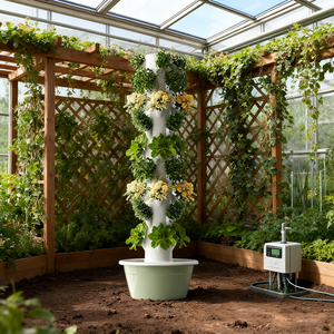 <span class=keywords><strong>Tour</strong></span> <span class=keywords><strong>de</strong></span> culture verticale pour l'intérieur et l'extérieur, pour <span class=keywords><strong>jardin</strong></span> potager, système d'aéroponie avec éclairage, système d'hydroponie - Product Image 6