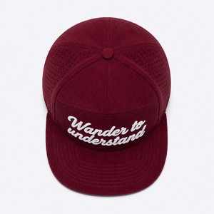 Casquette Snapback en Velours Côtelé à 7 Panneaux Brodé en Chenille avec Logo Personnalisé T&L, Visière Plate de Luxe, Réglable, Vente en Gros - Product Image 6