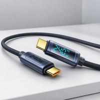 Câble USB C tressé Toocki 240W PD avec puce intelligente E-Marker, protection de la batterie, type C vers type C, cordon de charge pour ordinateur portable et téléphone