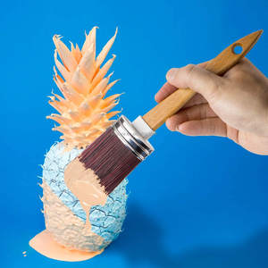 Set di Pennelli Piccoli e Stencil per Pittura, Pennelli Piatti per Mobili, Gesso e Cera per Progetti con Pittura al Latte - Product Image 5