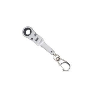 Customize Car Accessories 10mm Portable Racing Metal Ratchet Wrench Keychain Mini Shaped Adjustable Wrench Tools <b>Key</b> <b>Chain</b> - Product Image 3